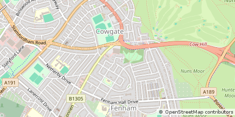 Map of Newcastle Upon Tyne
