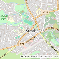 Map of Strathaven, Lanarkshire