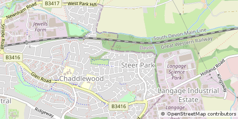 Map of Plymouth, Devon