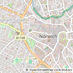 Map of Norwich, Norfolk