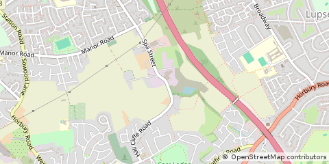 Map of Ossett, West Yorkshire