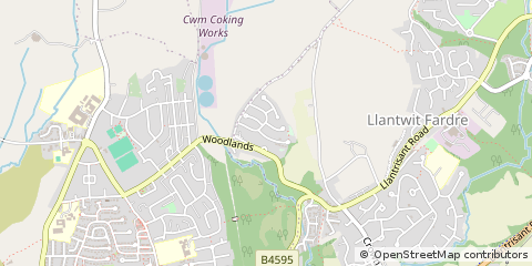 Map of Pontypridd