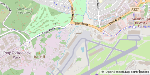 Map of Farnborough, Hampshire