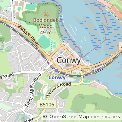 Map of North Wales