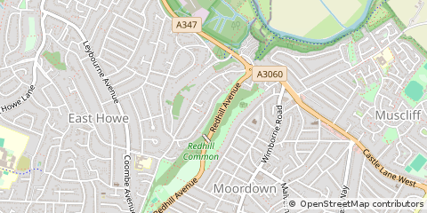 Map of Bournemouth