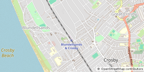 Map of Liverpool, Merseyside