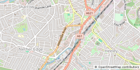 Map of Sheffield