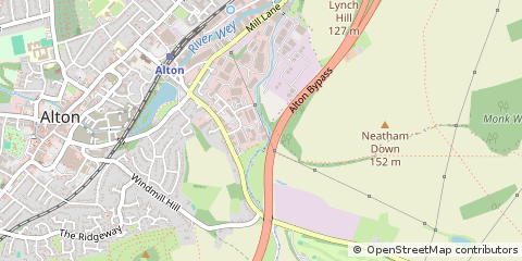 Map of Alton, Hampshire