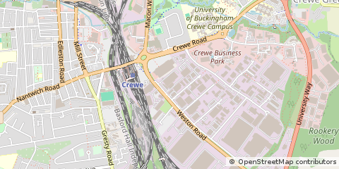 Map of Crewe