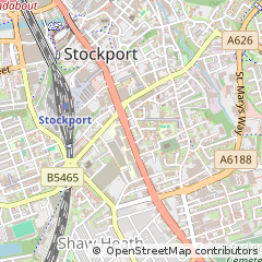 Map of Stockport, Cheshire