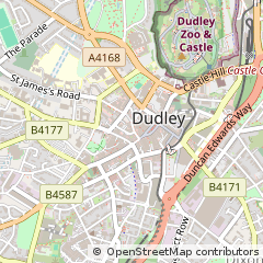 Map of Dudley, West Midlands