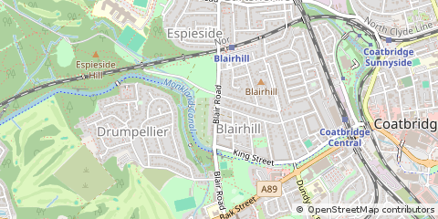Map of Coatbridge