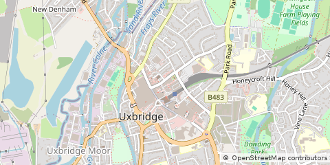 Map of Uxbridge, Devon