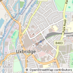 Map of Uxbridge, Devon