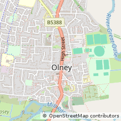 Map of Olney, Buckinghamshire
