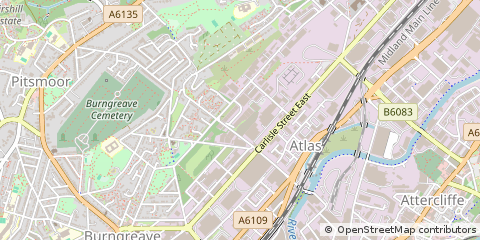 Map of Sheffield