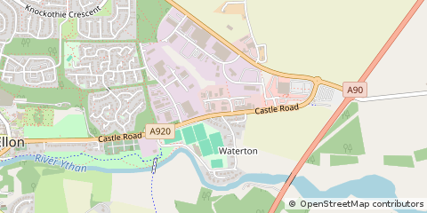 Map of Ellon, Aberdeenshire