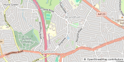 Map of Birmingham, West Midland