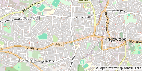 Map of Bristol, Somerset