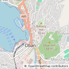 Map of Oban, Argyll