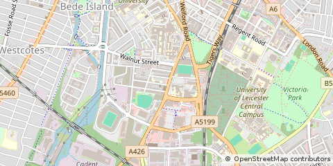 Map of Leicester