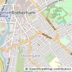 Map of South Yorkshire