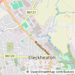 Map of Cleckheaton, West Yorkshire