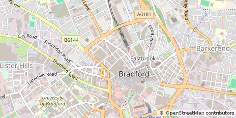 Map of West Yorkshire