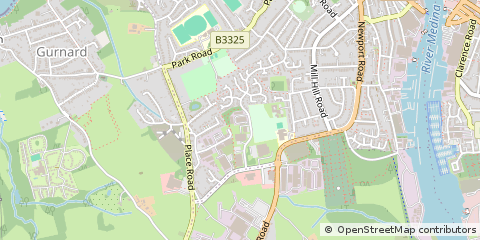 Map of Cowes, Isle of Wight
