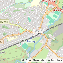 Map of Bexley, Kent