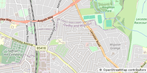 Map of Wigston