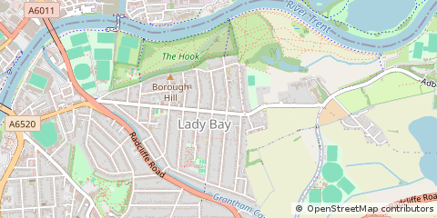 Map of Nottingham, Nottinghamshire