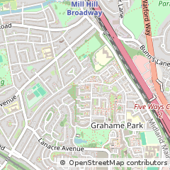 Map of London, Barnet