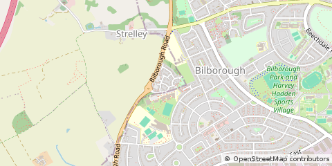 Map of Strelley, Nottinghamshire