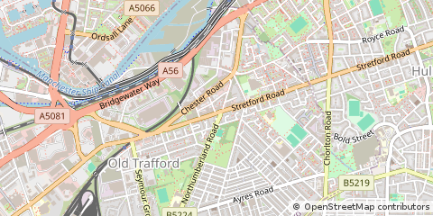 Map of OLD Trafford. Manchester