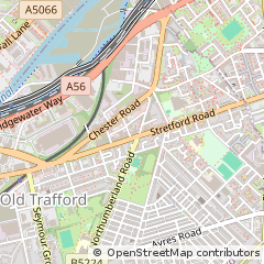 Map of OLD Trafford. Manchester