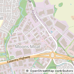 Map of Redditch, Worcestershire