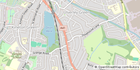 Map of Solihull