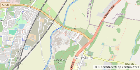 Map of Warrington