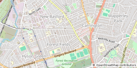 Map of Nottingham