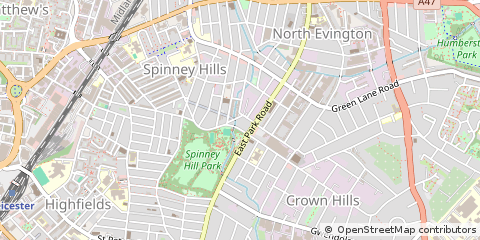 Map of Leicester