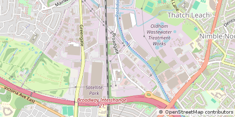 Map of Chadderton, Lancashire