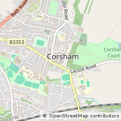 Map of Corsham, Wiltshire