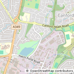 Map of Poole, Dorset