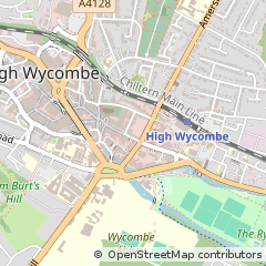 Map of High Wycombe, Buckinghamshire