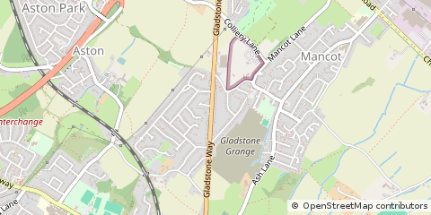 Map of Deeside, Flintshire