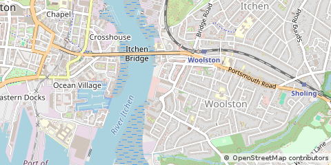 Map of Southampton, Hampshire