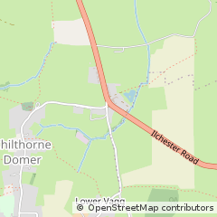 Map of Chilthorne Domer, Somerset