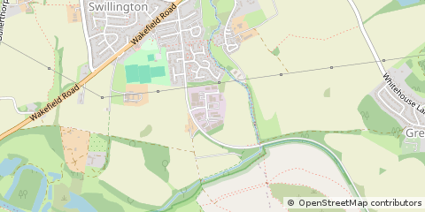 Map of Leeds, West Yorkshire