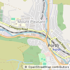 Map of Porth, MID Glamorgan
